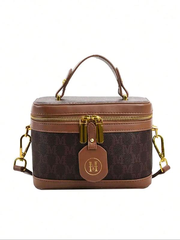 Women's Elegant Letter Pattern Handbag, Trendy Large Capacity Shoulder Bag, Fashionable Crossbody Bag for Daily Use