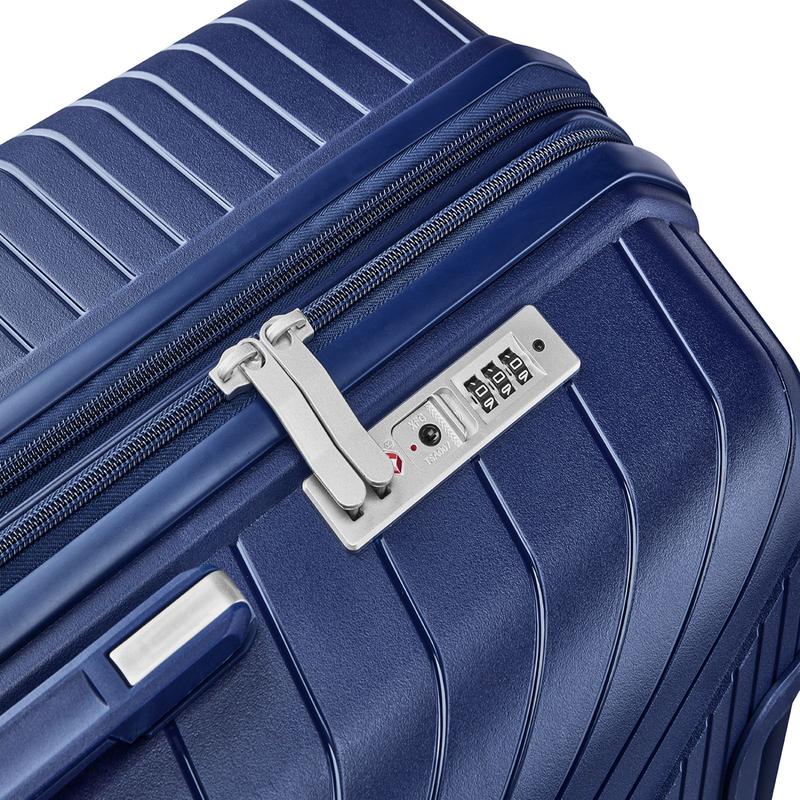 Luggage four-piece set Durable simple luggage lightweight TSA lock blue