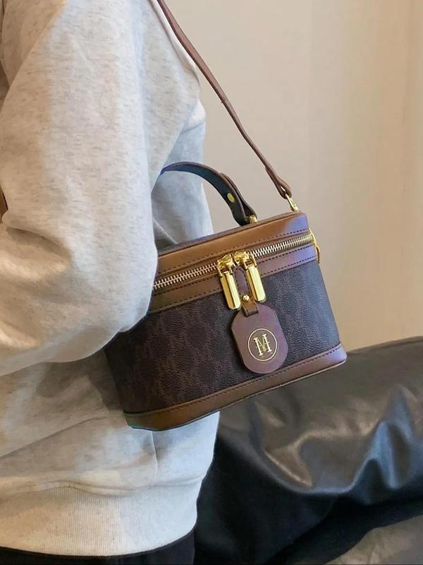 Women's Elegant Letter Pattern Handbag, Trendy Large Capacity Shoulder Bag, Fashionable Crossbody Bag for Daily Use