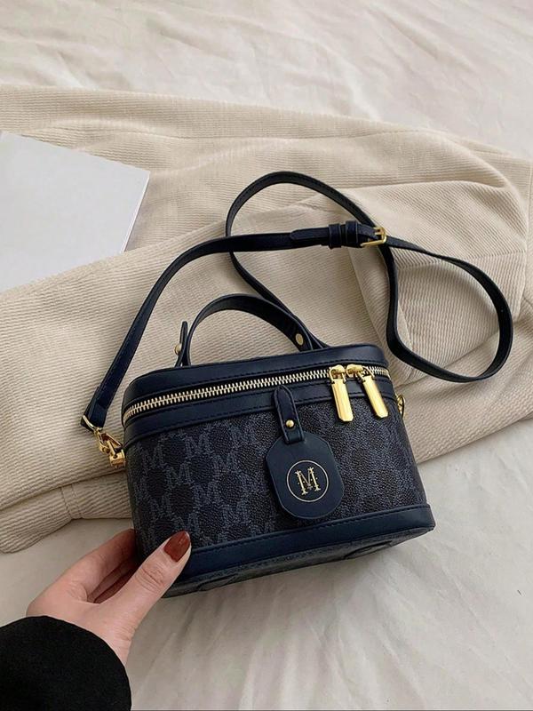 Women's Elegant Letter Pattern Handbag, Trendy Large Capacity Shoulder Bag, Fashionable Crossbody Bag for Daily Use