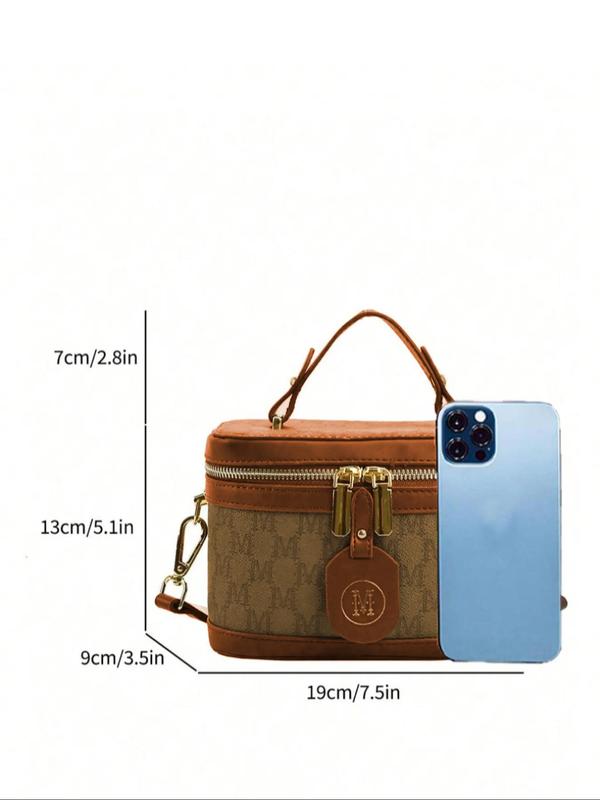 Women's Elegant Letter Pattern Handbag, Trendy Large Capacity Shoulder Bag, Fashionable Crossbody Bag for Daily Use