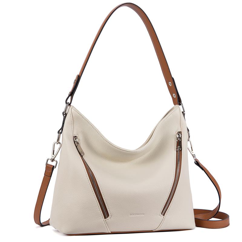 BOSTANTEN Women Purse and Handbag Vegan Leather Shoulder Hobo Bags with Multi Pockets and Removable Strap