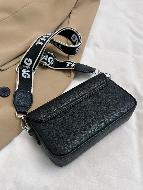 Fashion Letter Pattern Crossbody Bag, Casual Versatile Crossbody Bag for Women, Trendy All-match Commuter Bag for Daily Used, Luxury Designer bag