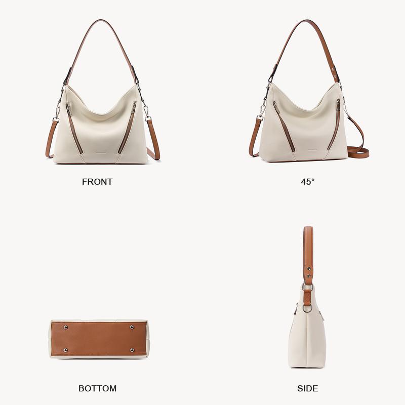 BOSTANTEN Women Purse and Handbag Vegan Leather Shoulder Hobo Bags with Multi Pockets and Removable Strap