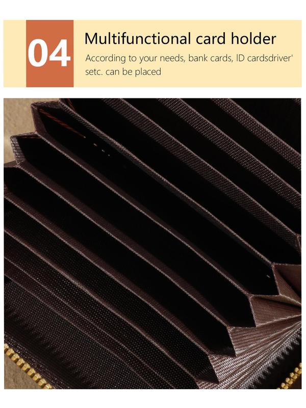 Women's Fashionable Heart & Letter Pattern Zipper Short Wallet, Vintage Multi-card Slots Card Holder with Coin Purse, Casual Trendy Versatile High-quality Daily Wallet
