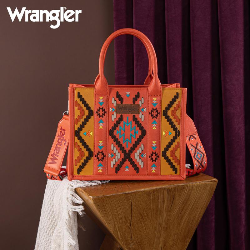 Wrangler Western Flair Tote bag for Women Crossbody Purses Aztec Satchel HandBags