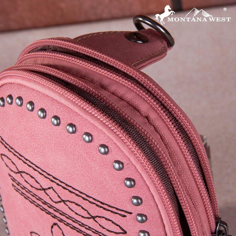 Montana West Embroidered Boot Stitch Sling Bag