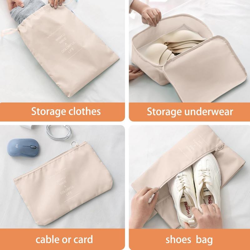 Packing Cubes for Travel, Luggage Organizer Bags for Family 8 Set