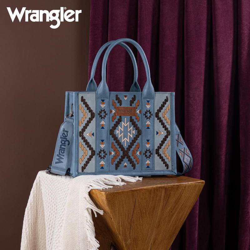 Wrangler Western Flair Tote bag for Women Crossbody Purses Aztec Satchel HandBags