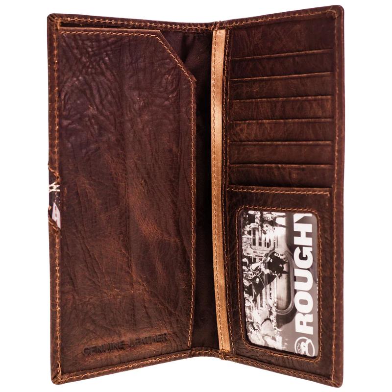 Casa Raul Hooey Roughy Laser Aztec Inlay Brown - Accessories Wallet  - Rw011-Braz