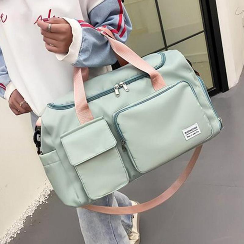 Womens Mens Classic Fashion Gym Bag Large Square Sports Duffel Bag Travel Bag Camping Bag