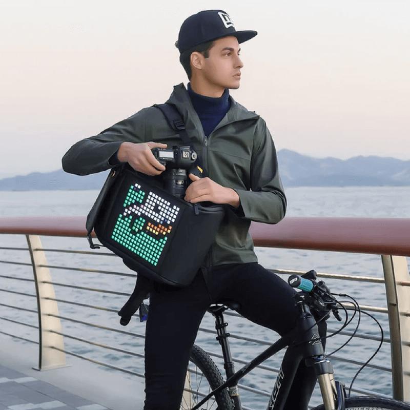 Pixoo M-Backpac LED Tech Backpack for Commuting, Travel, and Outdoor Adventures