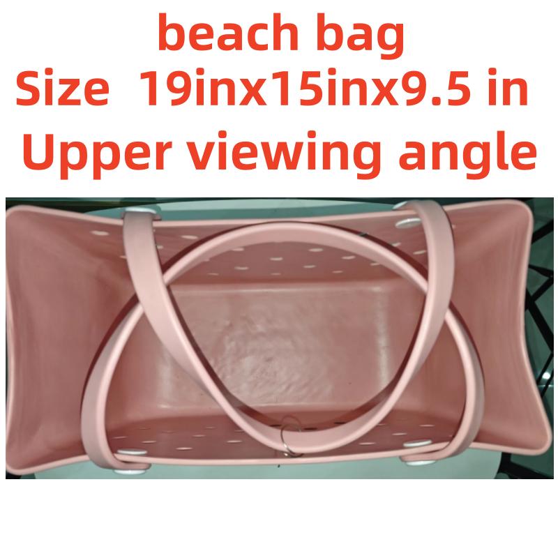 X-LargeBeach Bag,Waterproof Rubber Beach Bag,Washable Open Tote Bag Durable Tote Travel Bags for Outdoor Sport