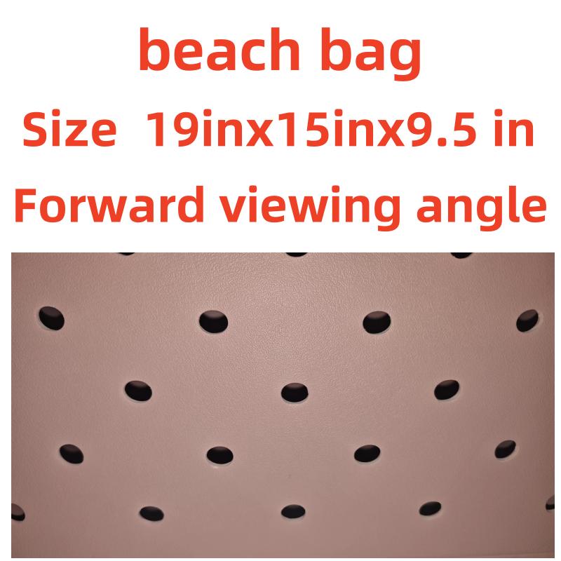 X-LargeBeach Bag,Waterproof Rubber Beach Bag,Washable Open Tote Bag Durable Tote Travel Bags for Outdoor Sport