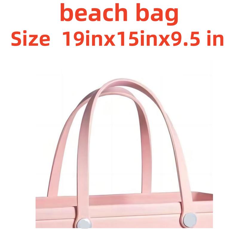 X-LargeBeach Bag,Waterproof Rubber Beach Bag,Washable Open Tote Bag Durable Tote Travel Bags for Outdoor Sport