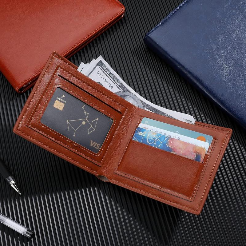 Christmas - Mom to Son Wallet-Engraved Wallet For Son-Wallet for Son FromMom & Dad-Leather Wallet-Mens Wallet-Christmas Gift-Birthday GiftGift For Son Cannot Be Customized card holder RFlD Blocking, Bifold Wallet lightweight durable classic