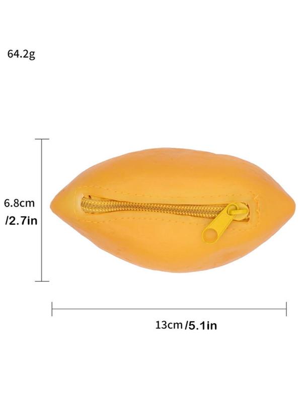Women's Cute Avocado Design Coin Purse, Novelty Key Storage Bag, Small Wallet for Daily Used, Casual Trendy Versatile High-quality Daily Commuting Bag, with Charm