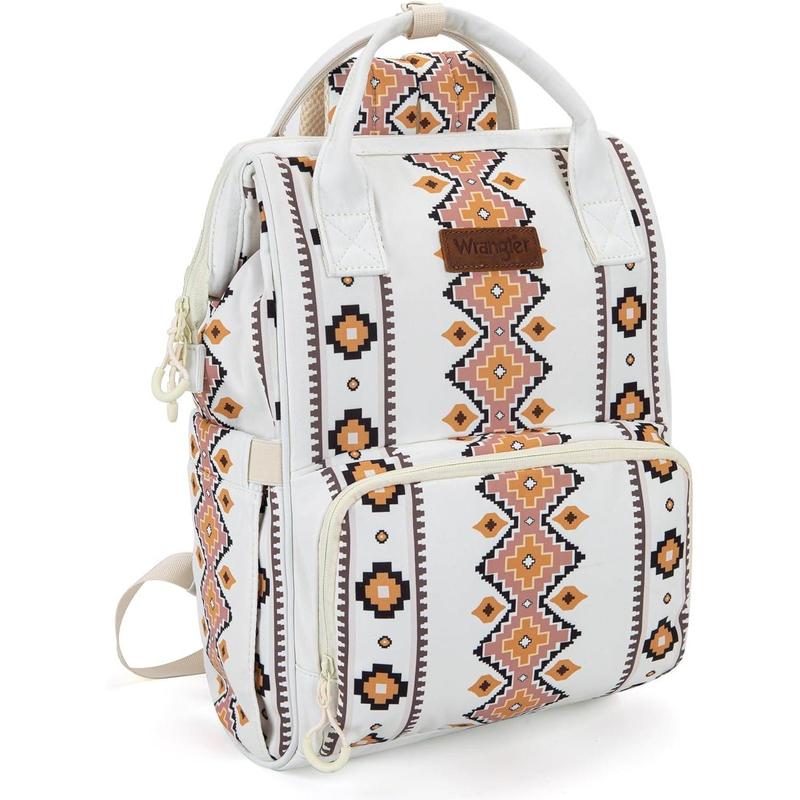 Wrangler Southwestern Pattern Dual Sided Print Multi-Function Backpack