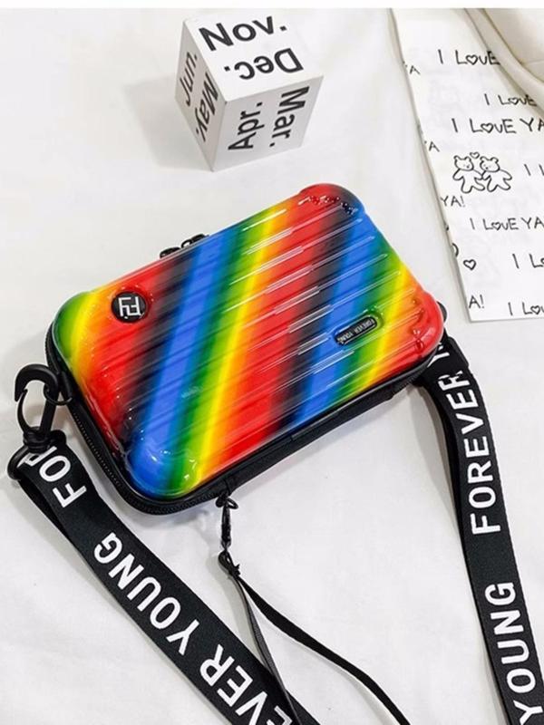 Fashionable Crossbody Bag with Adjustable Strap, Portable Mini Travel Case Cosmetic Bag, Versatile Storage Crossbody Bag for Women & Girls