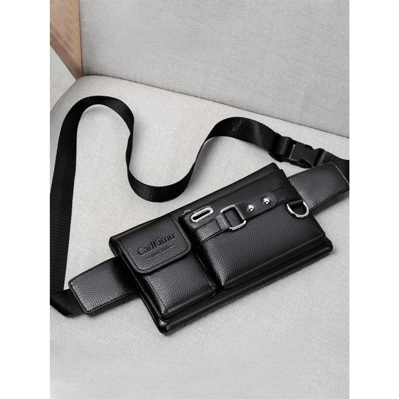 Men's New Work Site Stall Change Large Capacity Multi-Functional Waterproof Wear-Resistant Chest Bag Crossbody Bag Fanny Pack Sling Shoulder Waist Vacation Holiday Gym Bicycle Stuff School Back To School Bag For School For School Supplies Commute Teenager