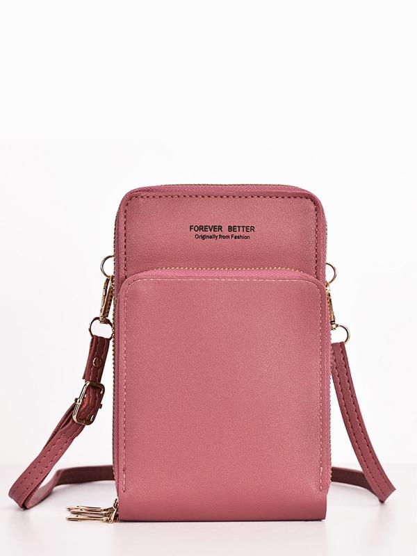 Women's Fashion Multifunctional PU Leather Shoulder Messenger Bag, with Touch Screen Mini Backpack