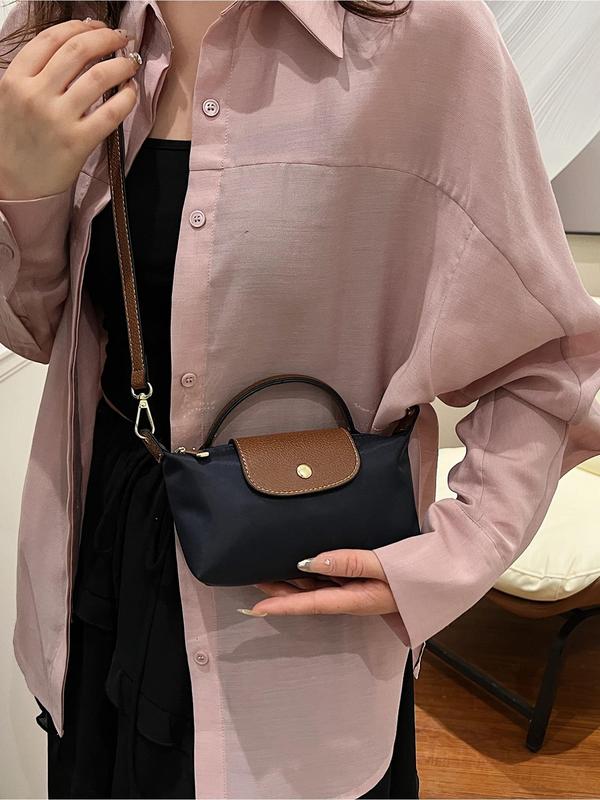 Women's Solid Color Crossbody Bag, Fashionable PU Leather Shoulder Bag for Daily Used, Casual Trendy Versatile High-quality Daily Commuting Bag