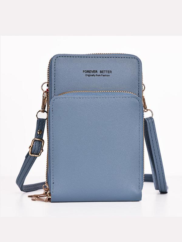 Women's Fashion Multifunctional PU Leather Shoulder Messenger Bag, with Touch Screen Mini Backpack