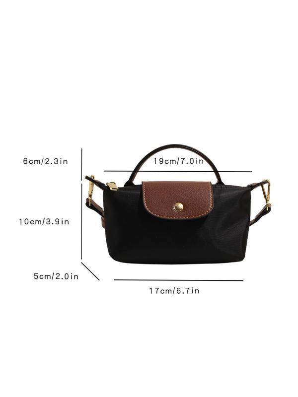 Women's Solid Color Crossbody Bag, Fashionable PU Leather Shoulder Bag for Daily Used, Casual Trendy Versatile High-quality Daily Commuting Bag