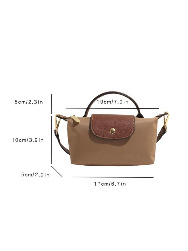 Women's Solid Color Crossbody Bag, Fashionable PU Leather Shoulder Bag for Daily Used, Casual Trendy Versatile High-quality Daily Commuting Bag