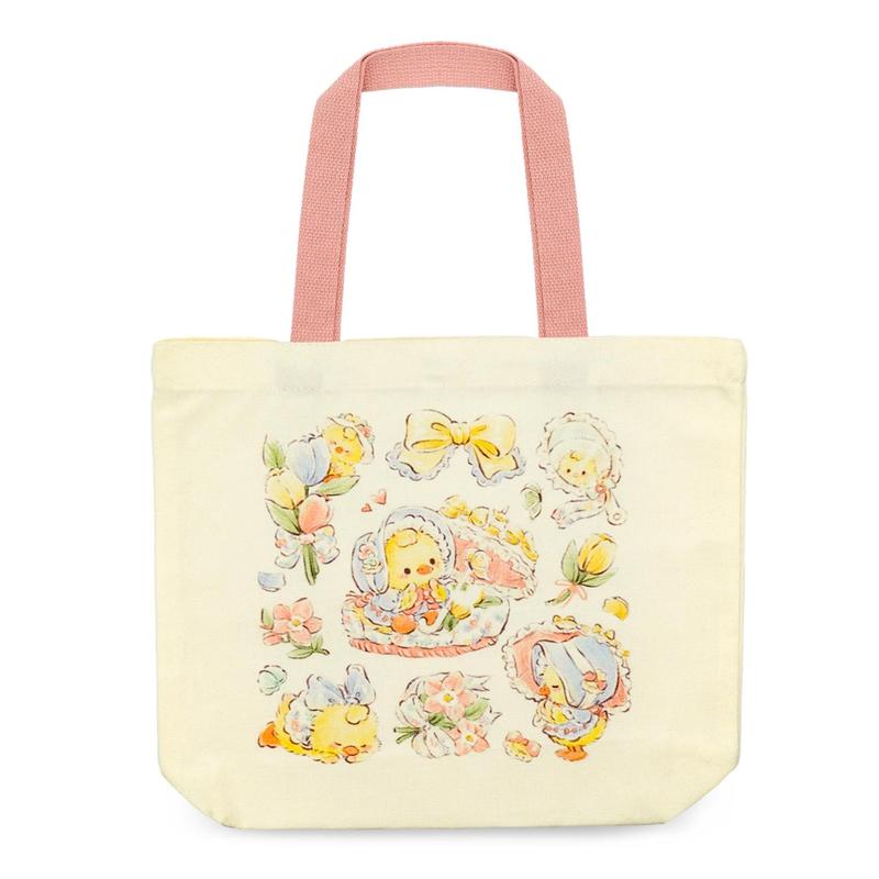 BUNNYLULU × Large Canvas Tote Bag, Reusable Cotton Bag for Lunch Grocerry Beach Gym, Eco-Friendly and Adorable Holiday Gifts