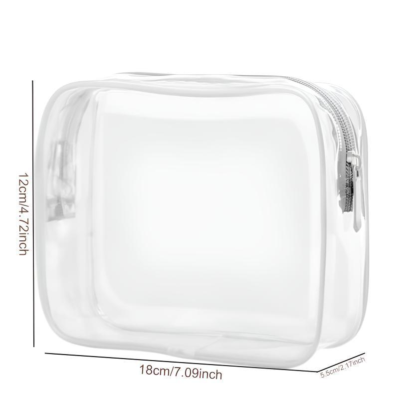 Clear Makeup Bag Set, 2 4 Counts Waterproof Portable Storage Bag, Makeup Organizer, Travel Toiletry Bag, Cosmetic Storage Bag for Travel Outdoor Bathroom