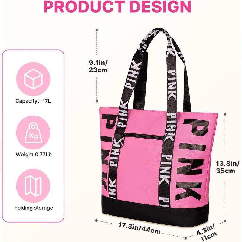 Travel Tote Bag for Women, Large Waterproof Beach Bag for Daily