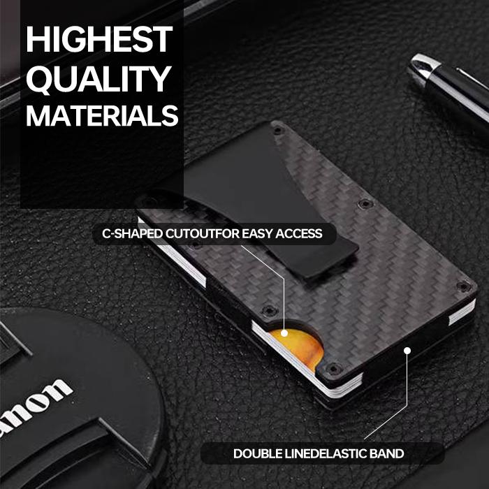 Minimalist RFID Blocking Credit Card Wallet Credit Card Holder & Money Clip Wallet For Men rfid business gift durable classic minimalist