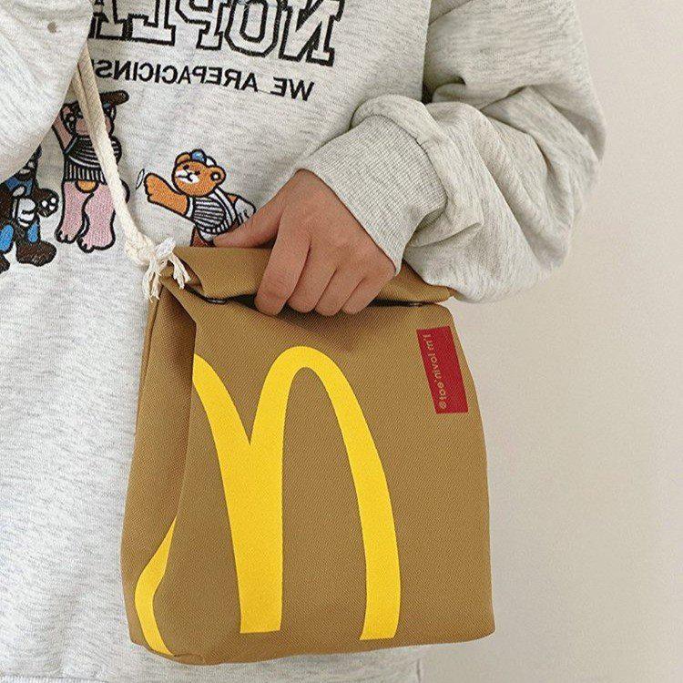 McDonald's Backpack Lightweight Knapsack Funny School Bag for Men Women