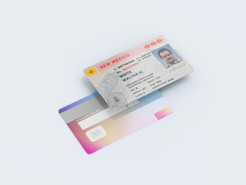 Walter White License Skin - Credit Debit card cover skin