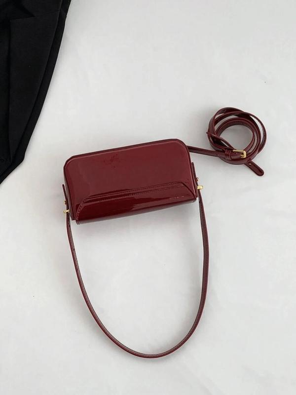 Women's Elegant Solid Crossbody Bag, Fashionable Pu Leather Shoulder Bag for Daily Used, Casual Trendy Versatile High-quality Daily Commuting Bag Crossbody Bag Women