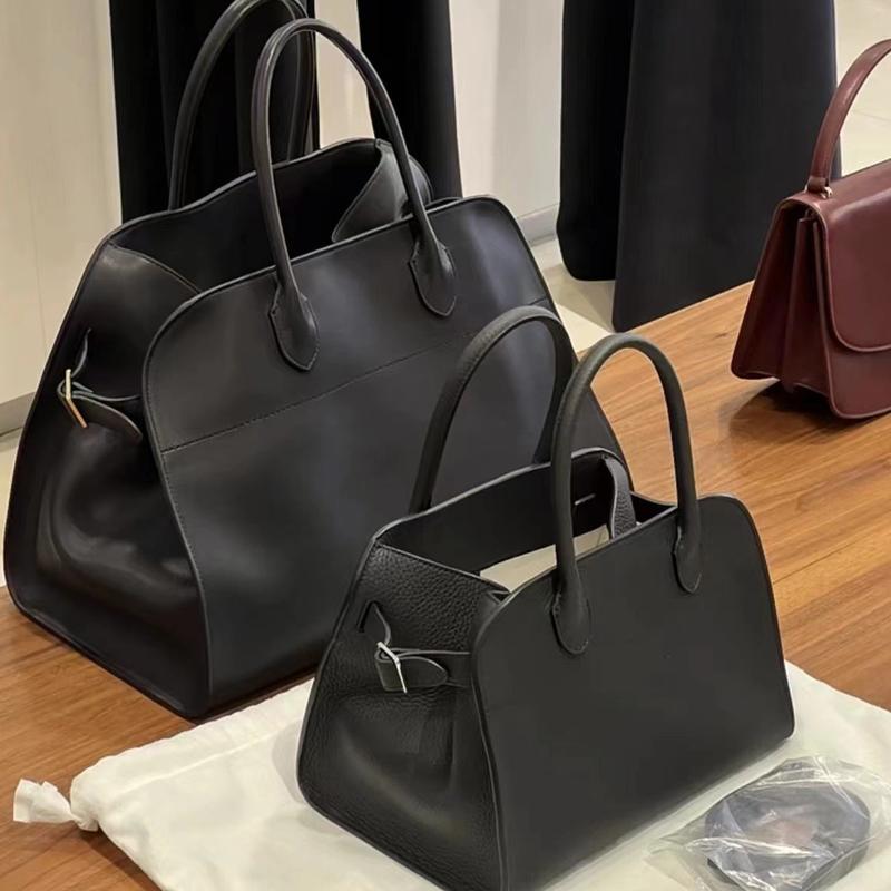 The * RW Bag Cowhide Frosted Niche Tote Bag 2024 Autumn and Winter New Large Capacity Handbag New Color in Stock