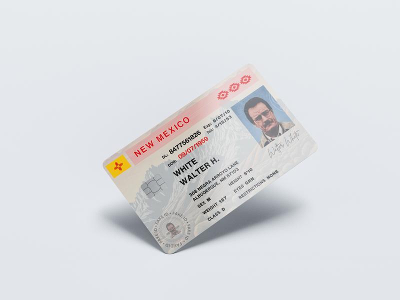 Walter White License Skin - Credit Debit card cover skin