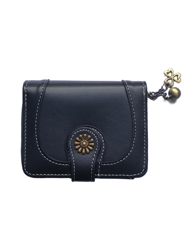 Women's Fashionable Solid Color Zipper Coin Purse, Casual Versatile Pu Leather Coin Purse for Daily Used, Trendy All-match & Exquisite Wallet for Birthday Gift