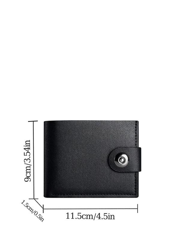 Men's Business Minimalist Wallet, Trendy Bifold Short Wallet, Chic Vintage Card Holder & Wallet for Work & Daily Use As Birthday Gift
