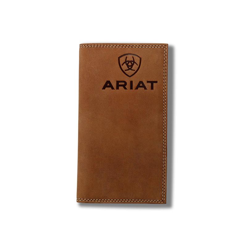 Casa Raul Ariat Embossed Logo Medium Brown - Accessories Wallet  - A3548044