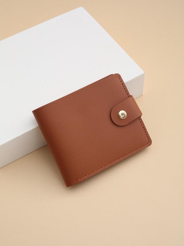 Men's Business Minimalist Wallet, Trendy Bifold Short Wallet, Chic Vintage Card Holder & Wallet for Work & Daily Use As Birthday Gift