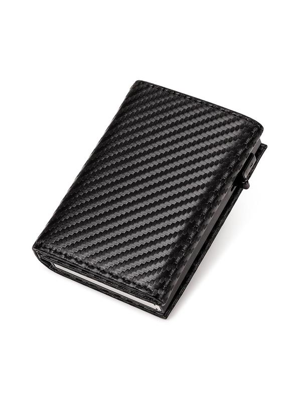 Men's Carbon Fiber Card Holder, Portable Card Slot Card Holder, Casual Trendy Versatile High-quality Daily Wallet