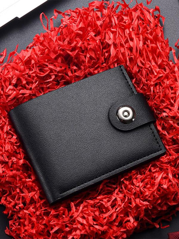 Men's Business Minimalist Wallet, Trendy Bifold Short Wallet, Chic Vintage Card Holder & Wallet for Work & Daily Use As Birthday Gift