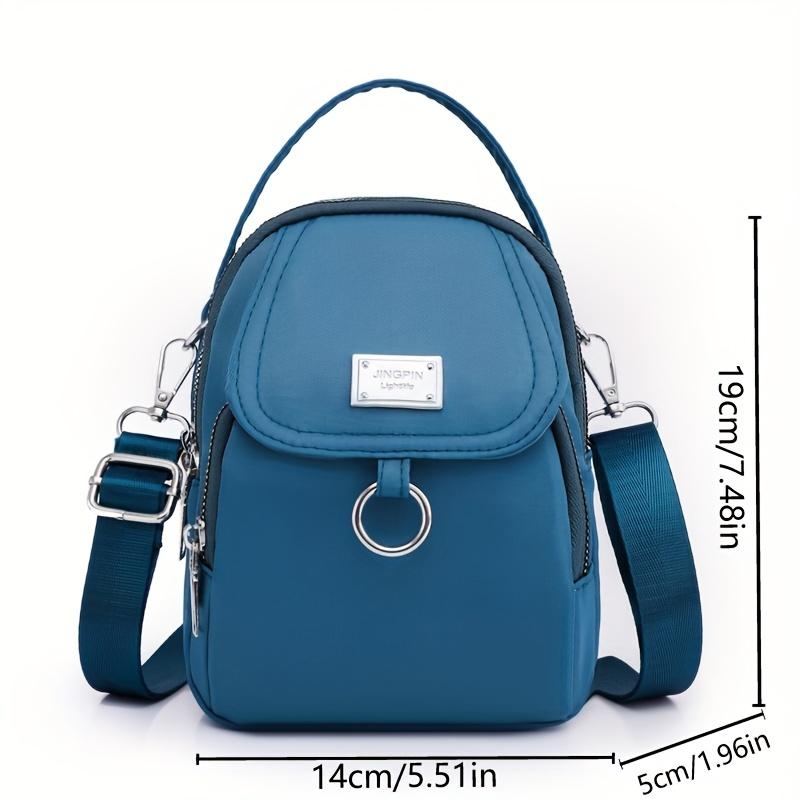 Water-Resistant Women's Crossbody Bag - Adjustable Strap, Zip Closure, Minimalist Design, Durable Polyester Lining