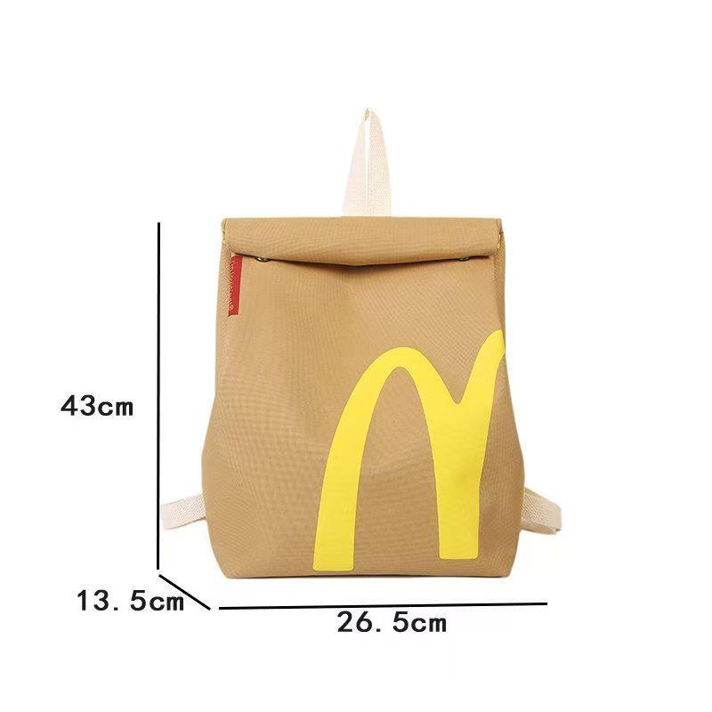 McDonalds Backpack Starbucks Backpack，Funny Backpack for Women Men Lightweight Travel School Bag Knapsack