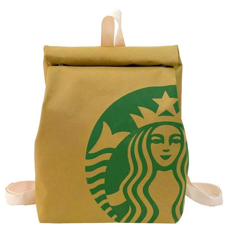 McDonalds Backpack Starbucks Backpack，Funny Backpack for Women Men Lightweight Travel School Bag Knapsack