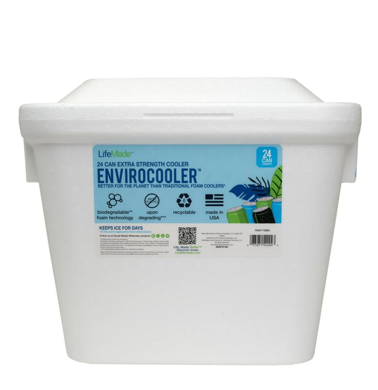 24 Can Envirocooler Foam 28Qt Foam Cooler, White
