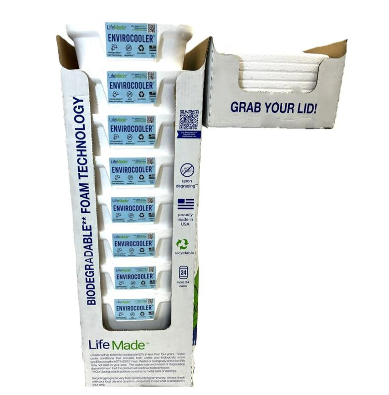 24 Can Envirocooler Foam 28Qt Foam Cooler, White