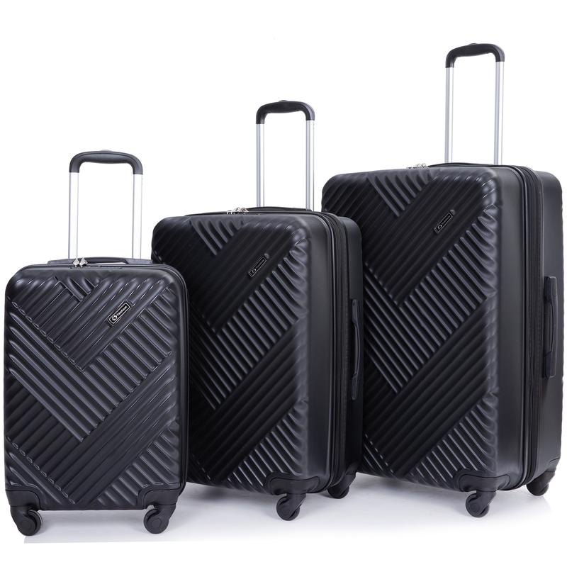 3 Piece Luggage Set Hardshell Expandable Lightweight Suitcase with TSA Lock Spinner Wheels